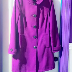 Merona Women's Vibrant Purple Pea Coat